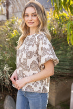 Load image into Gallery viewer, Warm Brew Floral Top
