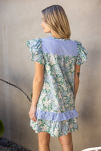 Load image into Gallery viewer, Stripe & Florals Mini Dress