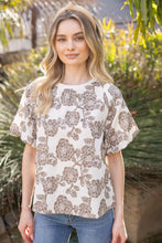 Load image into Gallery viewer, Warm Brew Floral Top