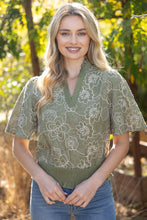 Load image into Gallery viewer, Enchanted Forrest Embroidered Top