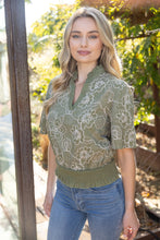 Load image into Gallery viewer, Enchanted Forrest Embroidered Top