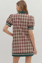 Load image into Gallery viewer, Cottage Christmas Plaid Dress