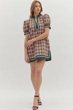 Load image into Gallery viewer, Cottage Christmas Plaid Dress