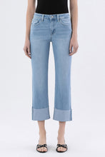 Load image into Gallery viewer, Vervet High Rise Cuffed Straight Denim / Jude