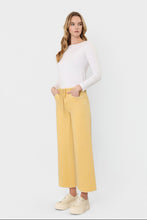 Load image into Gallery viewer, Vervet High Rise Drawstring Crop Wide Leg Denim / Marigold