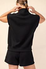 Load image into Gallery viewer, Rae Mode Modal Scuba Lux V-Neck Sleeveless Top / Black