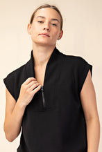Load image into Gallery viewer, Rae Mode Modal Scuba Lux V-Neck Sleeveless Top / Black
