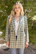 Load image into Gallery viewer, Plaid & Proper Double Breasted Blazer