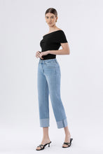 Load image into Gallery viewer, Vervet High Rise Cuffed Straight Denim / Jude