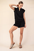 Load image into Gallery viewer, Rae Mode Modal Scuba Lux V-Neck Sleeveless Top / Black