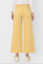Load image into Gallery viewer, Vervet High Rise Drawstring Crop Wide Leg Denim / Marigold