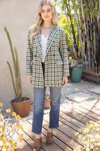 Load image into Gallery viewer, Plaid & Proper Double Breasted Blazer