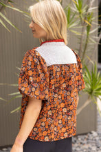 Load image into Gallery viewer, Corduroy Corners Floral Top