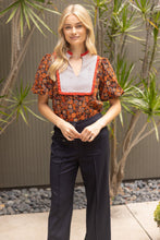 Load image into Gallery viewer, Corduroy Corners Floral Top