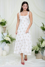 Load image into Gallery viewer, Tablecloth Florals Midi Dress