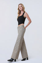 Load image into Gallery viewer, Vervet Mid Rise Wide Leg Full Length Leopard Print