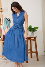 Load image into Gallery viewer, Delilah Denim Midi Dress