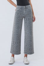 Load image into Gallery viewer, Vervet High Rise Wide Leg Grey Leopard Denim