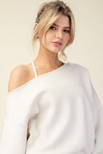 Load image into Gallery viewer, Rae Mode French Terry Fleece Off Shoulder Top