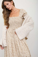 Load image into Gallery viewer, Farmhouse Florals Smocked Midi Dress