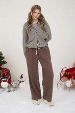 Load image into Gallery viewer, Cocoa & Cream Striped Sweater