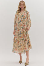 Load image into Gallery viewer, Fall Florals & Grace Midi Dress