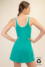 Load image into Gallery viewer, Rae Mode Butter V-neck Piping Skortsie / Emerald