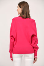Load image into Gallery viewer, Preppy Pink Stripe Cardigan