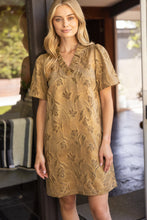 Load image into Gallery viewer, Burnout Jacquard Dress