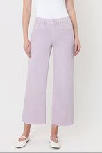 Load image into Gallery viewer, Vervet Olivia High Rise Lavender Crop Wide Leg