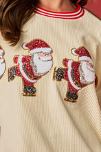 Load image into Gallery viewer, Skating Santa Corduroy Sweatshirt
