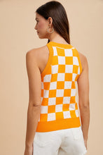 Load image into Gallery viewer, Stadium Check Halter Sweater Top
