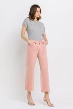 Load image into Gallery viewer, Vervet Olivia Crop Wide Leg Denim / Silver Pink
