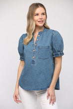 Load image into Gallery viewer, Cowgirl Chambray Top
