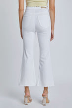 Load image into Gallery viewer, Cello High Rise Crop Flare Jean - White
