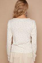 Load image into Gallery viewer, Dainty Darla Cream Floral Top
