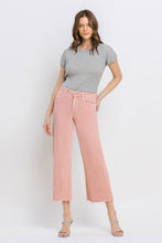 Load image into Gallery viewer, Vervet Olivia Crop Wide Leg Denim / Silver Pink
