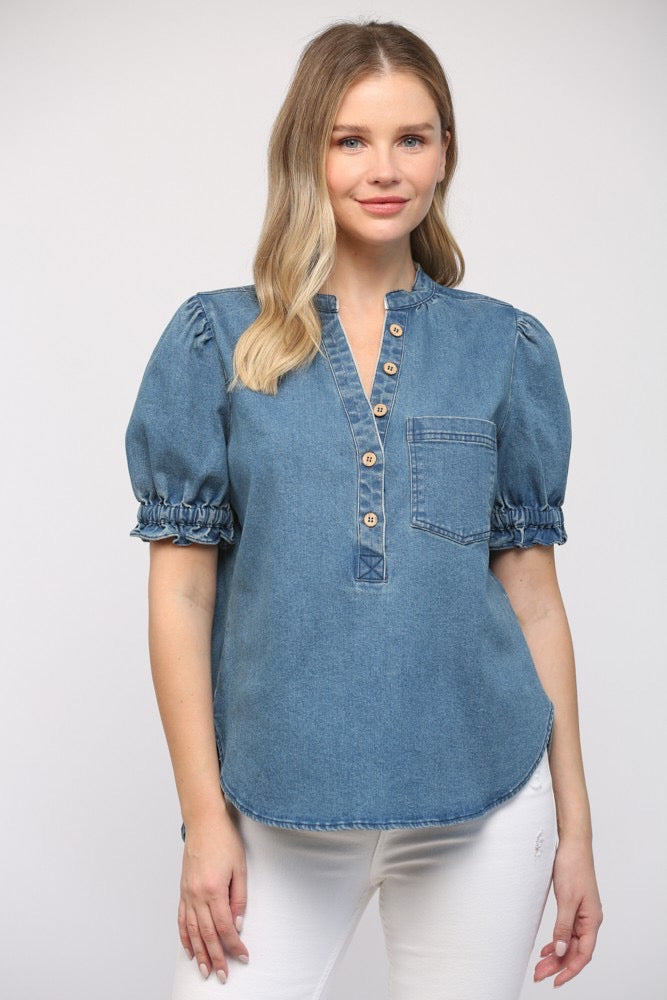 Cowgirl Chambray Top