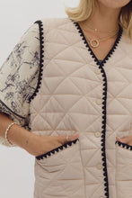 Load image into Gallery viewer, Whipstitch Quilted Vest
