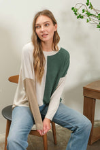 Load image into Gallery viewer, Forest Finder Color Block Sweater
