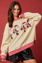 Load image into Gallery viewer, Skating Santa Corduroy Sweatshirt
