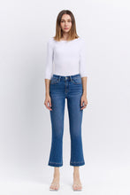 Load image into Gallery viewer, Vervet Bella High Rise Trouser Hem Crop Flare Denim
