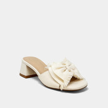 Load image into Gallery viewer, Shu Shop Francesca Bow Heel / Bone
