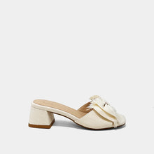 Load image into Gallery viewer, Shu Shop Francesca Bow Heel / Bone
