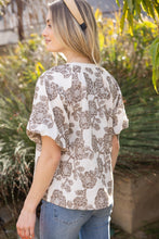 Load image into Gallery viewer, Warm Brew Floral Top
