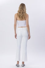 Load image into Gallery viewer, Flying Monkey High Rise Crop Flare / Optic White
