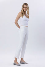 Load image into Gallery viewer, Flying Monkey High Rise Crop Flare / Optic White
