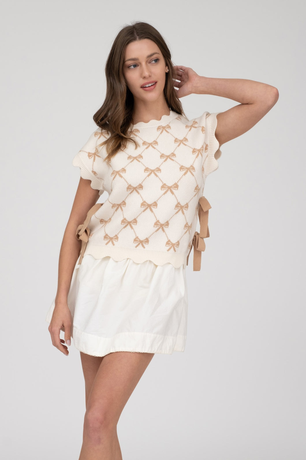 Bow Haven Sweater / Cream