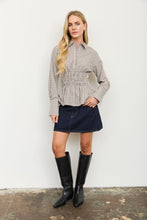 Load image into Gallery viewer, The Rowan Cinched Flannel Top
