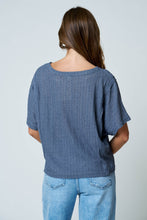 Load image into Gallery viewer, Blue Jean Baby Knit Top
